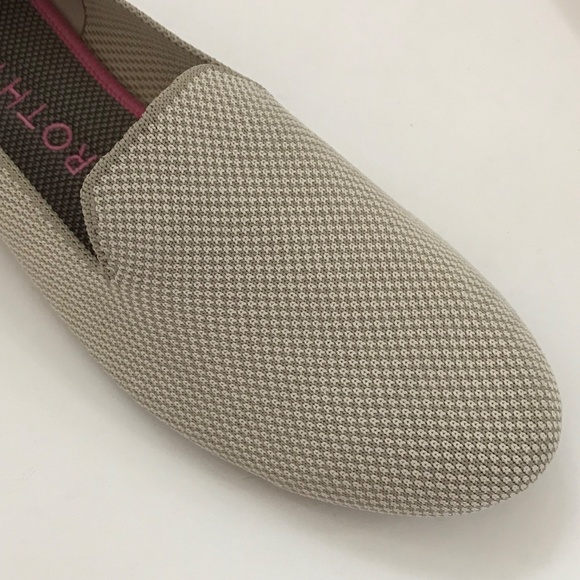 ROTHY’S The Loafer Round Toe Slip On Linen Double Stitch Cream Women's Size 9.5 - Picture 5 of 16